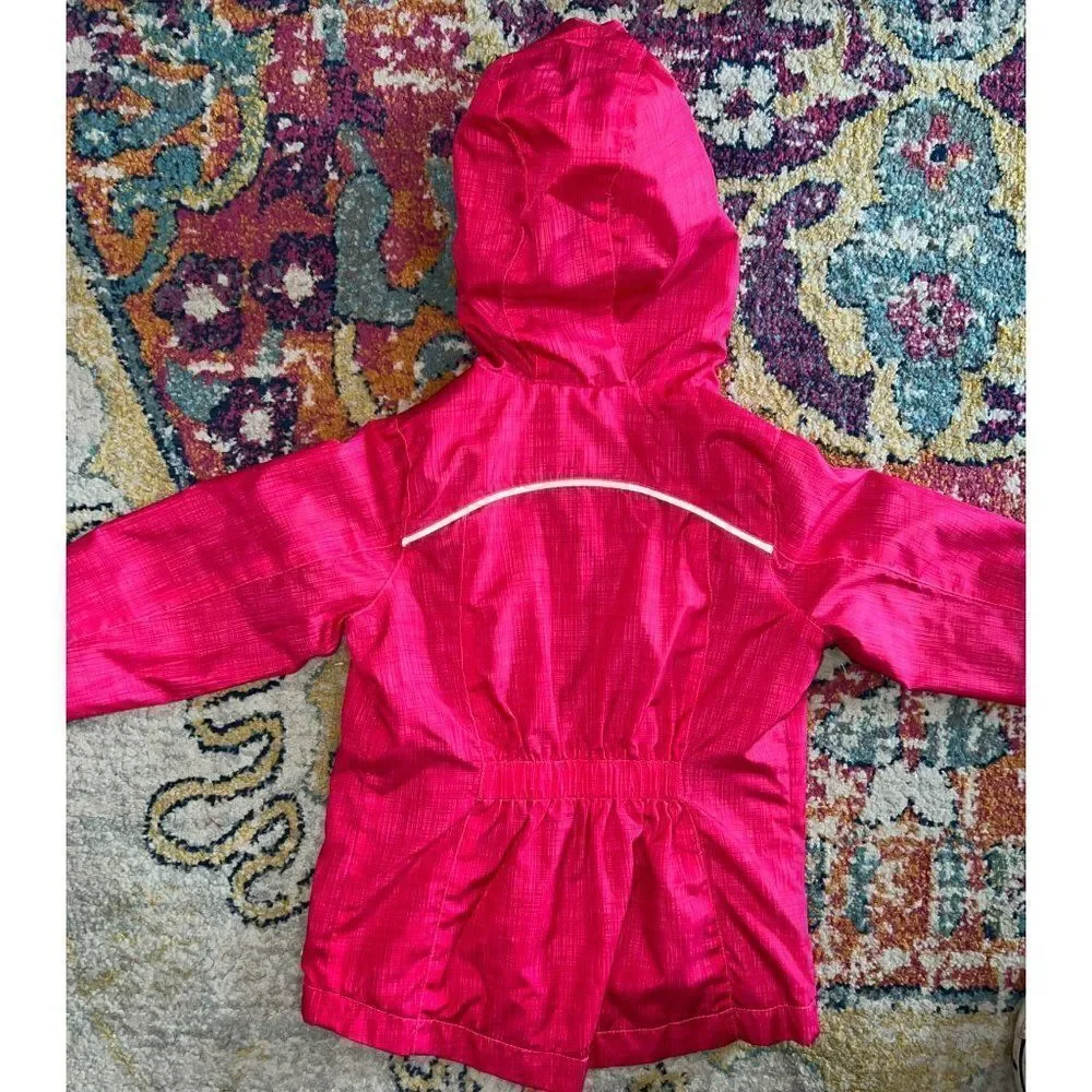 Champion Girls' VentureDry Hooded Pink Rain Jacket (XS)